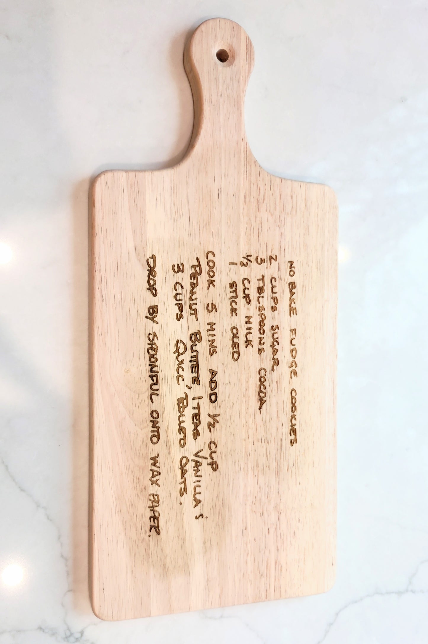 Custom Family Recipe Engraved Cutting Board