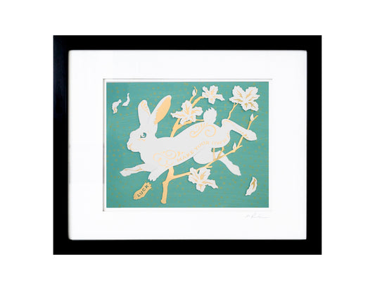 Lucky Hare - Turquoise Spots