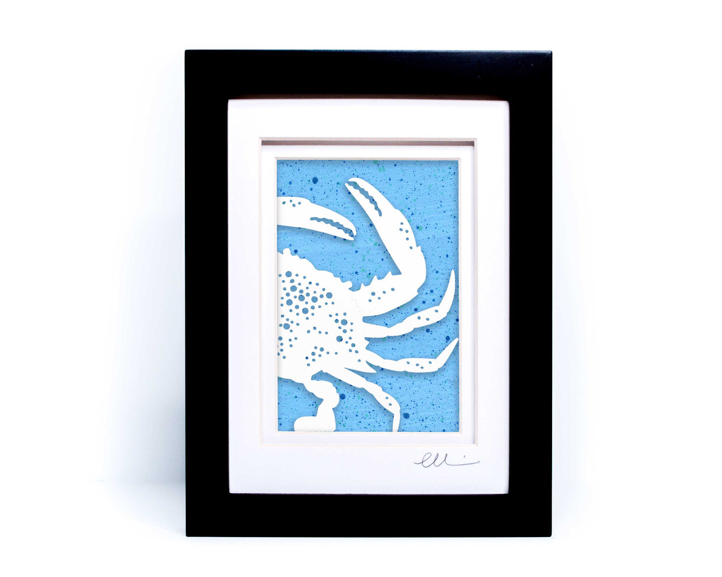 Blue Crab Papercut