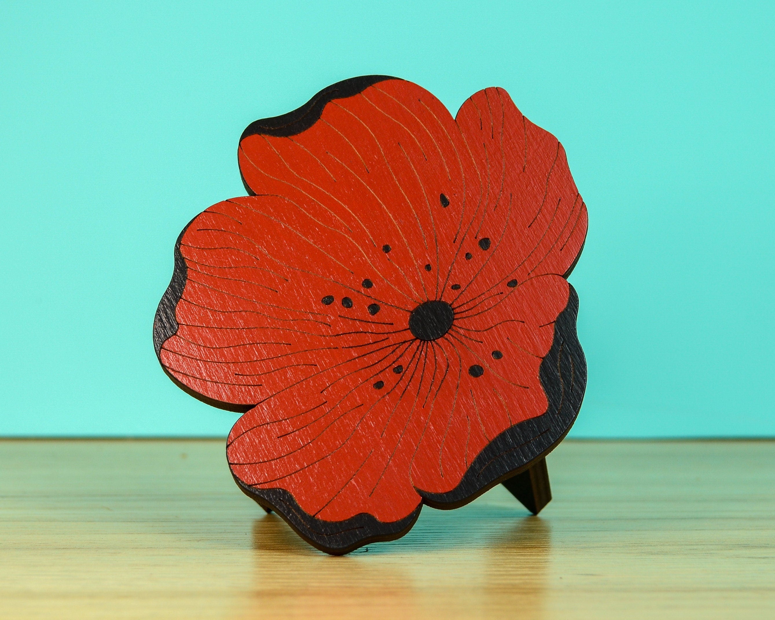 Poppy plant stool Hull Street Studio