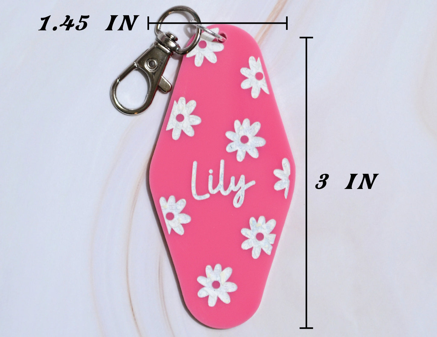 Custom daisy keychain