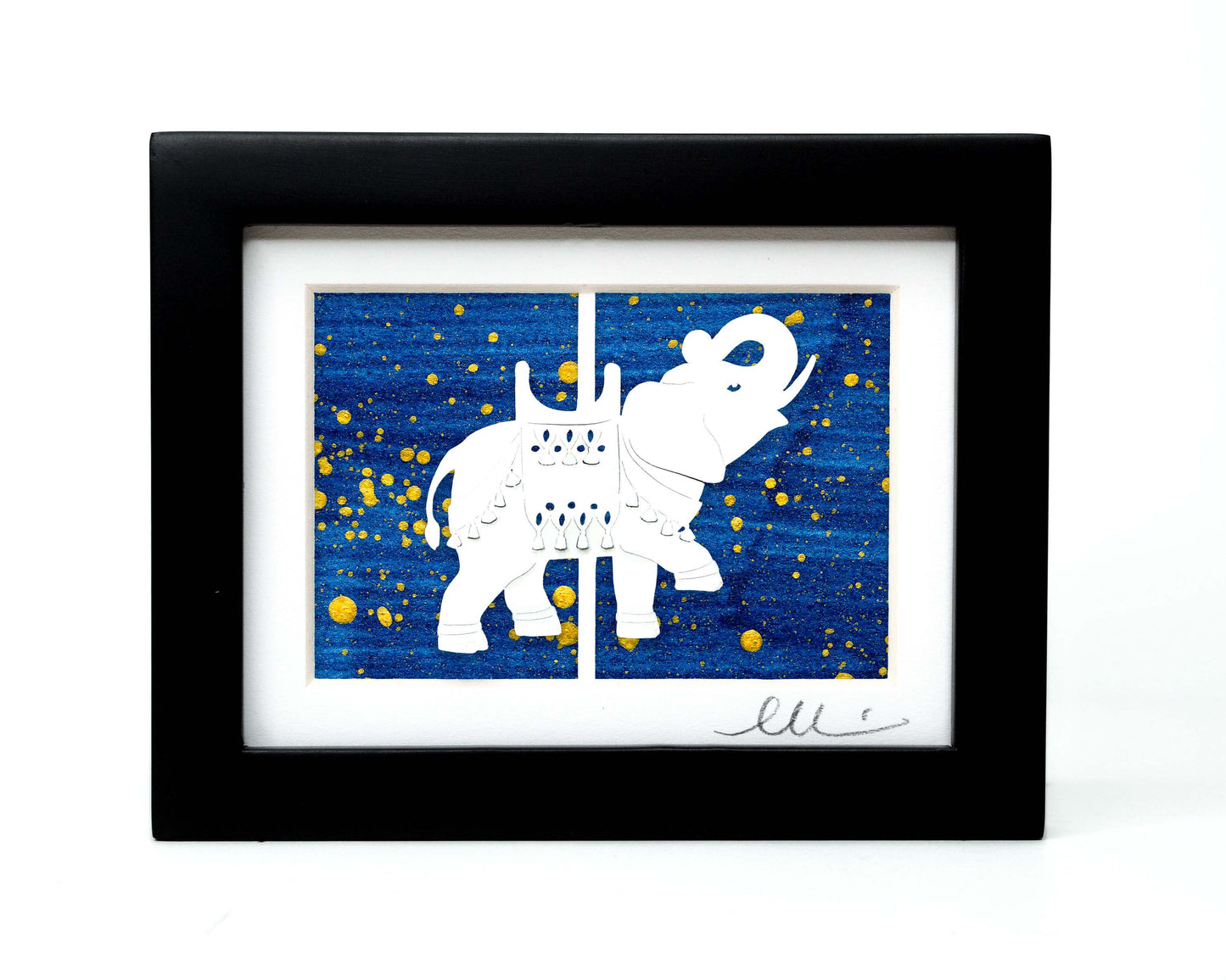 Carousel Elephant Papercut