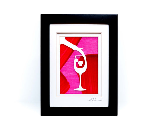 Wine Glass Paper Cut