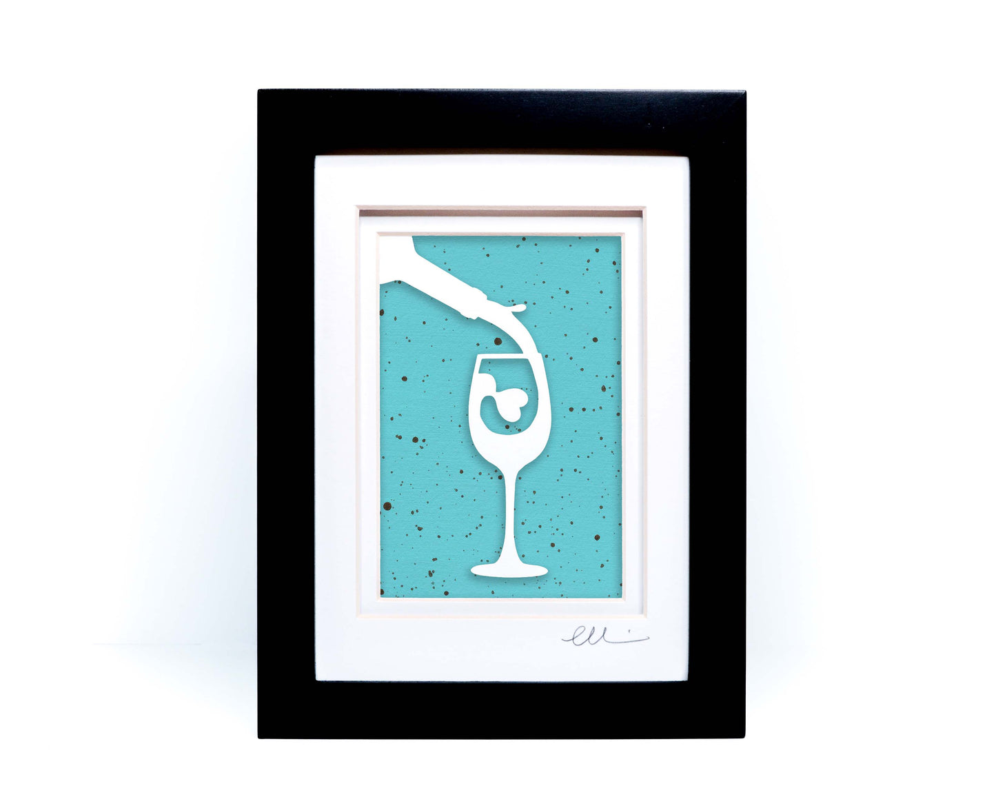 Wine Glass Paper Cut