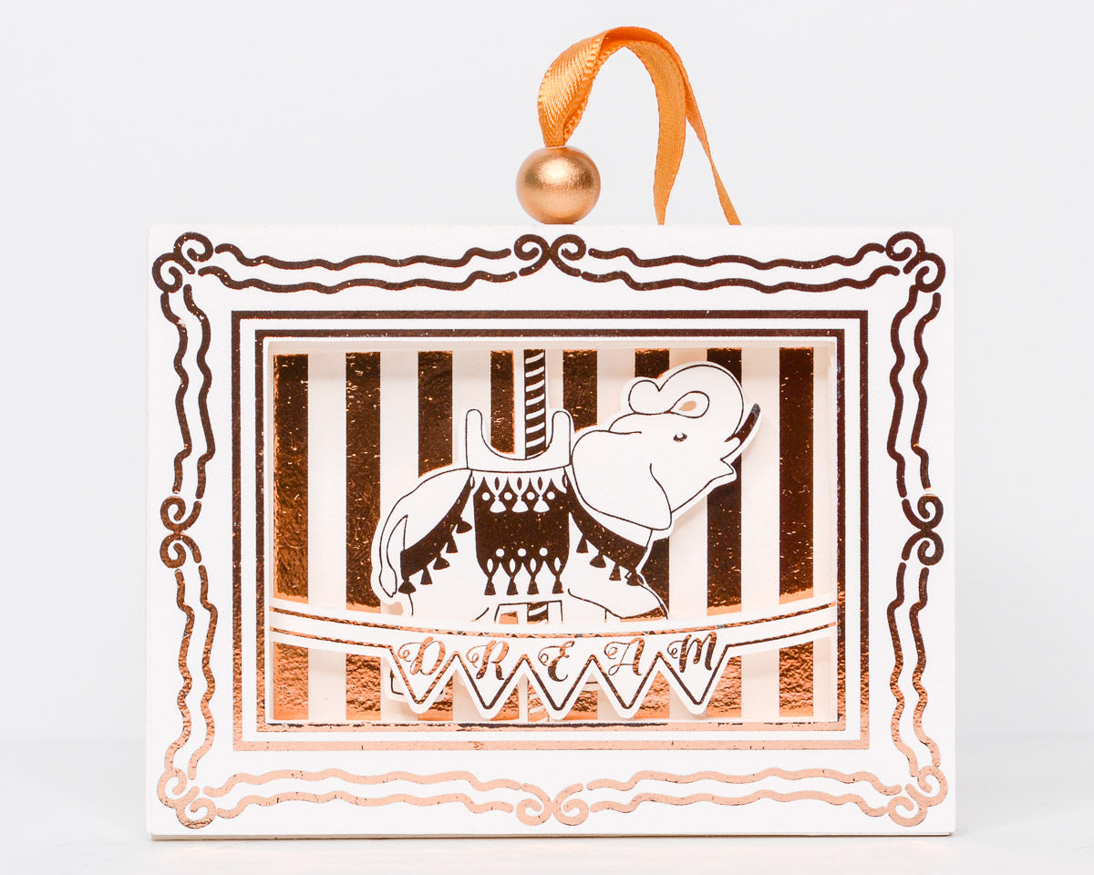 Carousel Elephant Theater Ornament