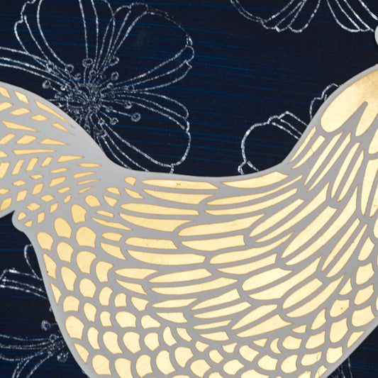 Chicken - Silver Flowers