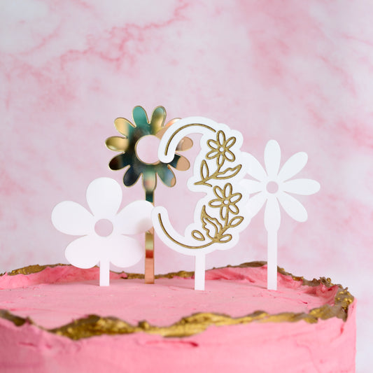 Daisy Number Cake Topper