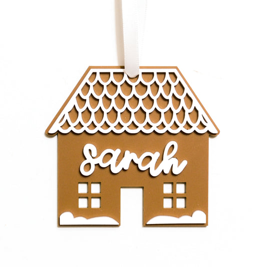 Gingerbread House Stocking Tag