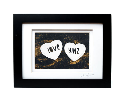 Love Yinz — Framed Papercut Shadowbox · Original Signed Art