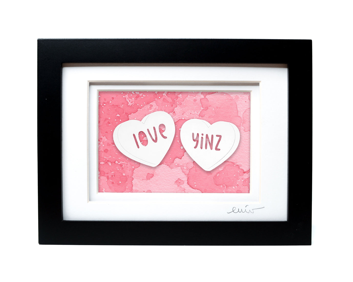 Love Yinz — Framed Papercut Shadowbox · Original Signed Art