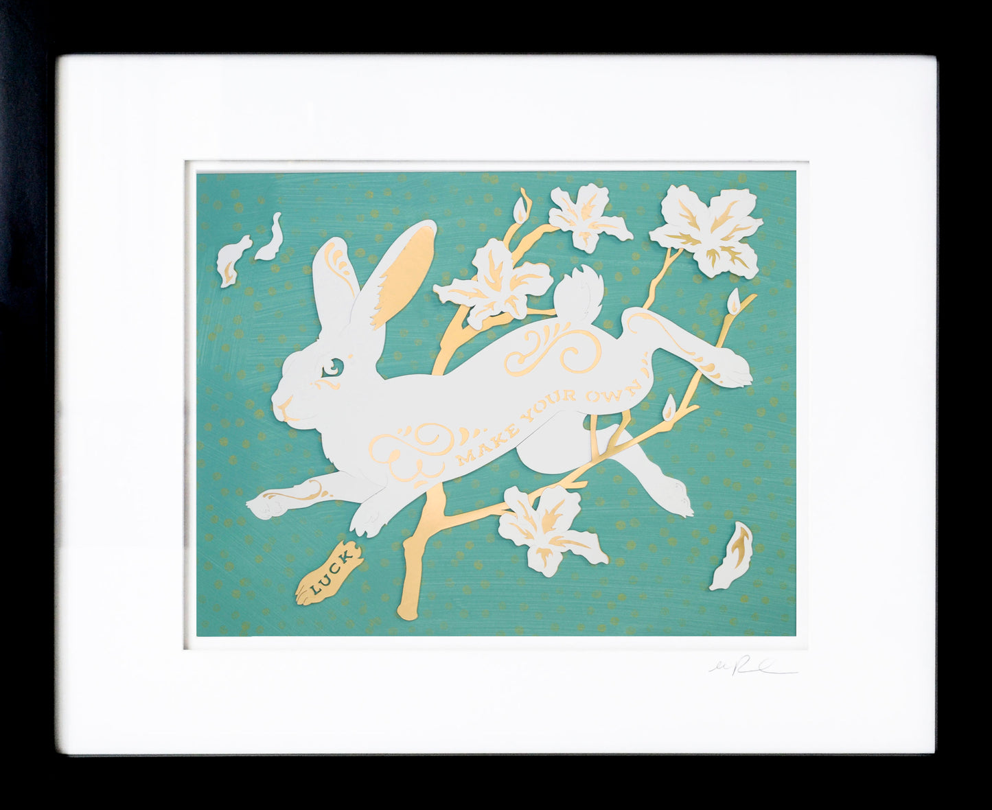 Lucky Hare - Turquoise Spots