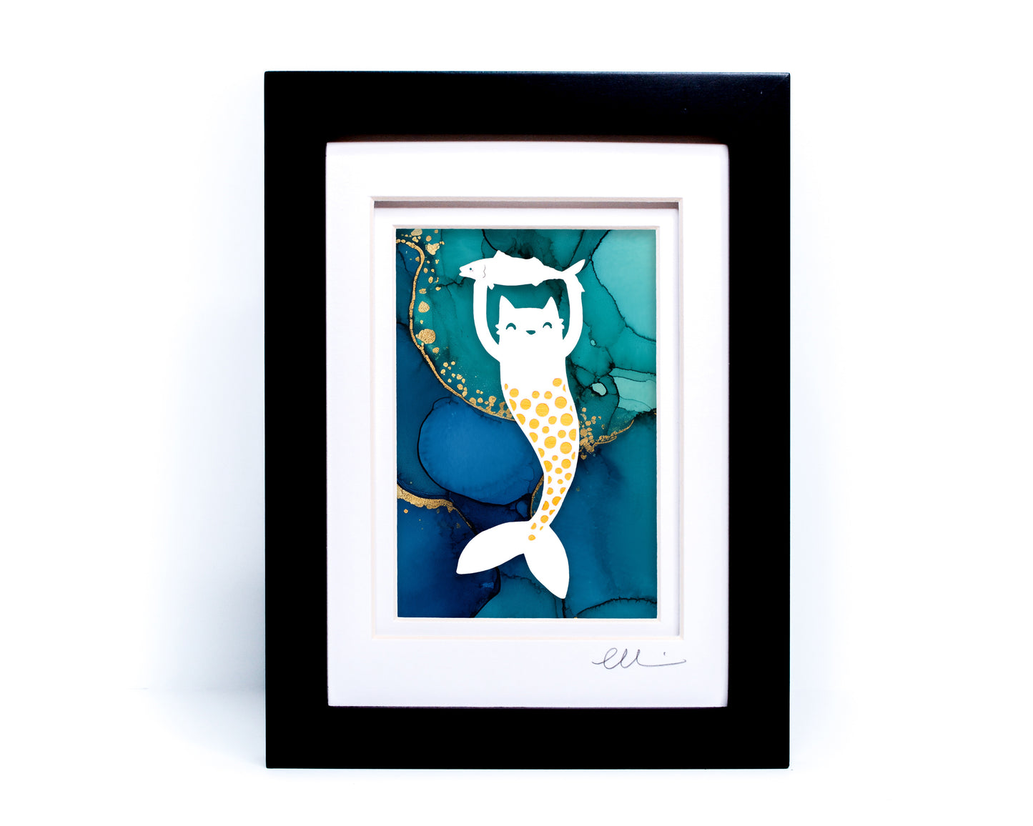 Mercat — Framed Papercut Shadowbox · Original Signed Art