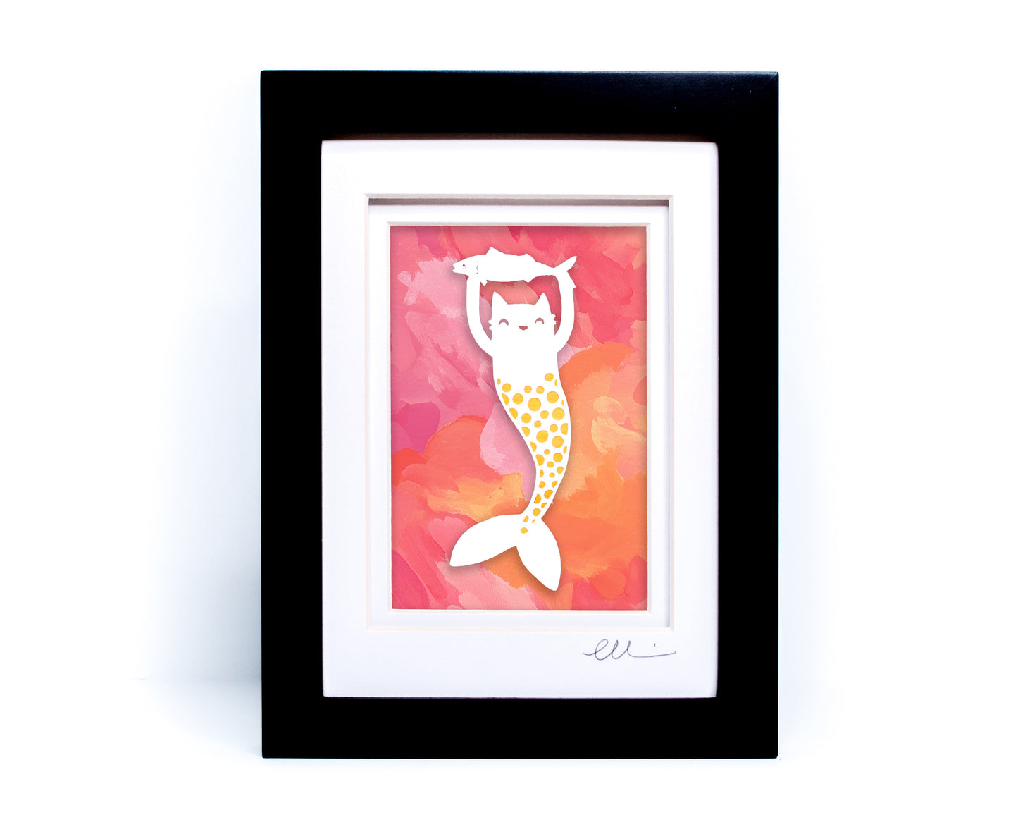 Mercat — Framed Papercut Shadowbox · Original Signed Art