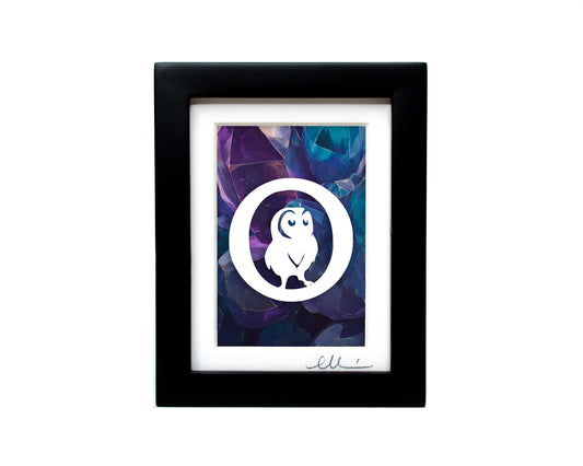 Owl — Framed Papercut Shadowbox · Original Signed Art