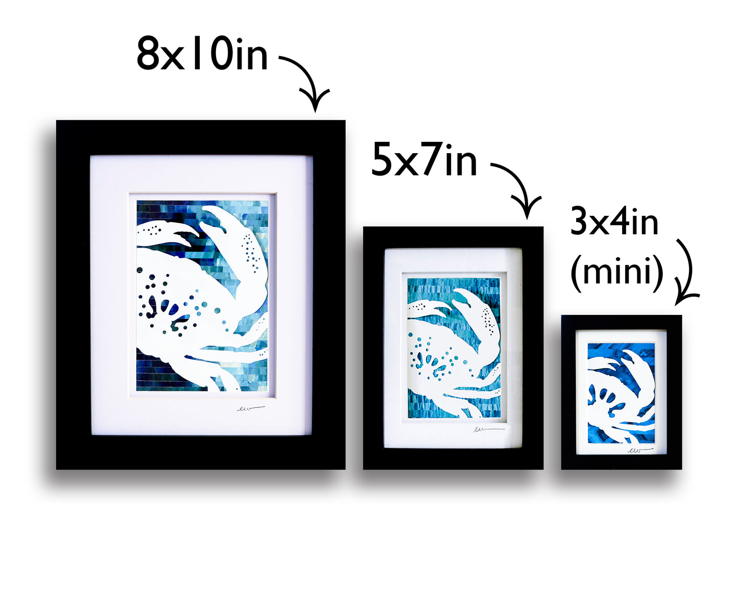 Merman — Framed Papercut Shadowbox · Original Signed Art