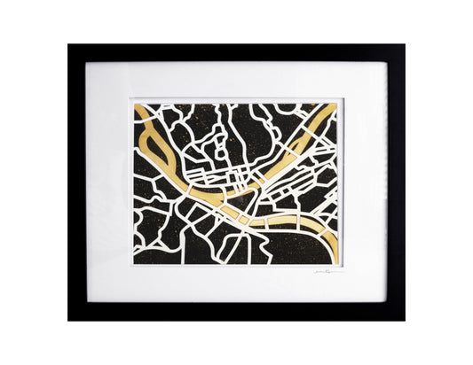 Three Rivers - Gold Splatter