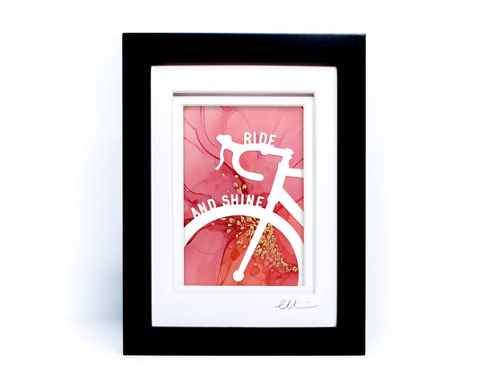Ride and Shine — Framed Papercut Shadowbox · Original Signed Art