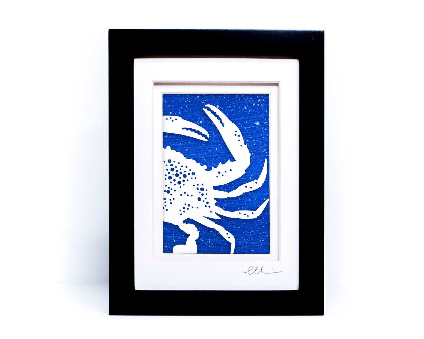 Blue Crab Papercut