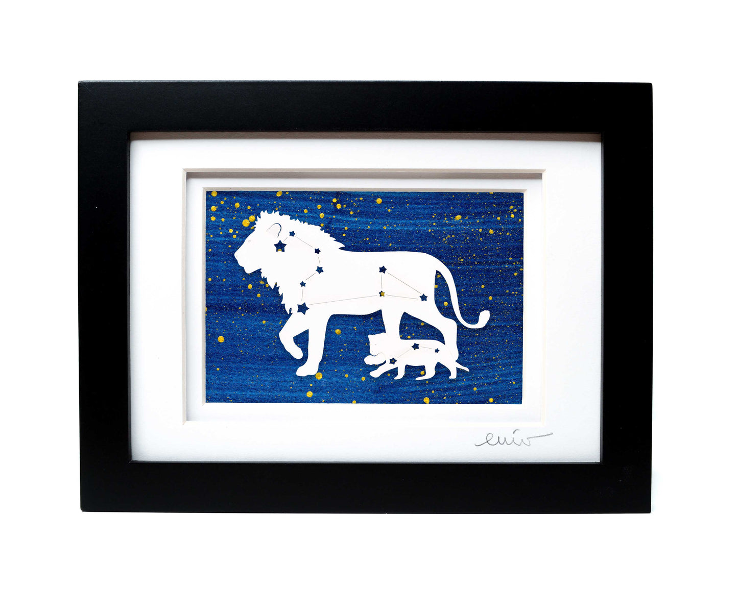 Lion Constellation Papercut