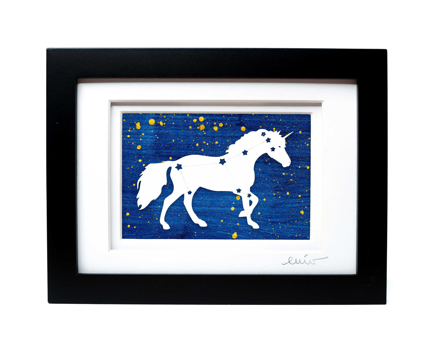 Unicorn Constellation Papercut