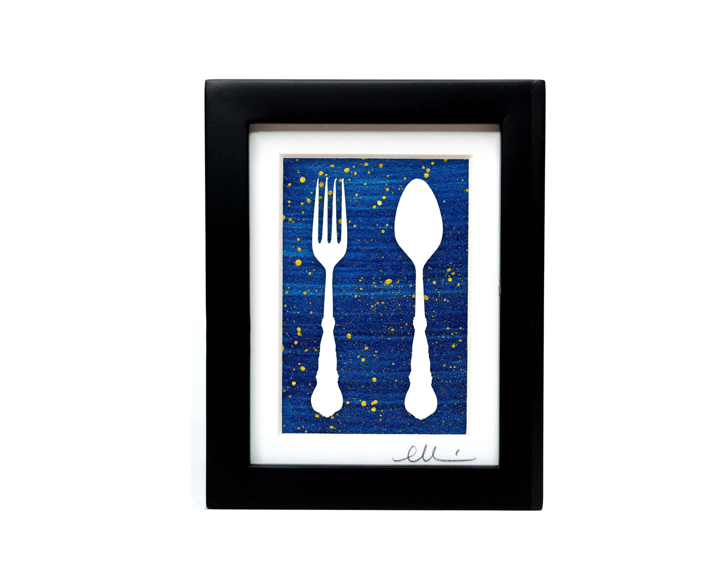 Fork and Spoon Paper Cut