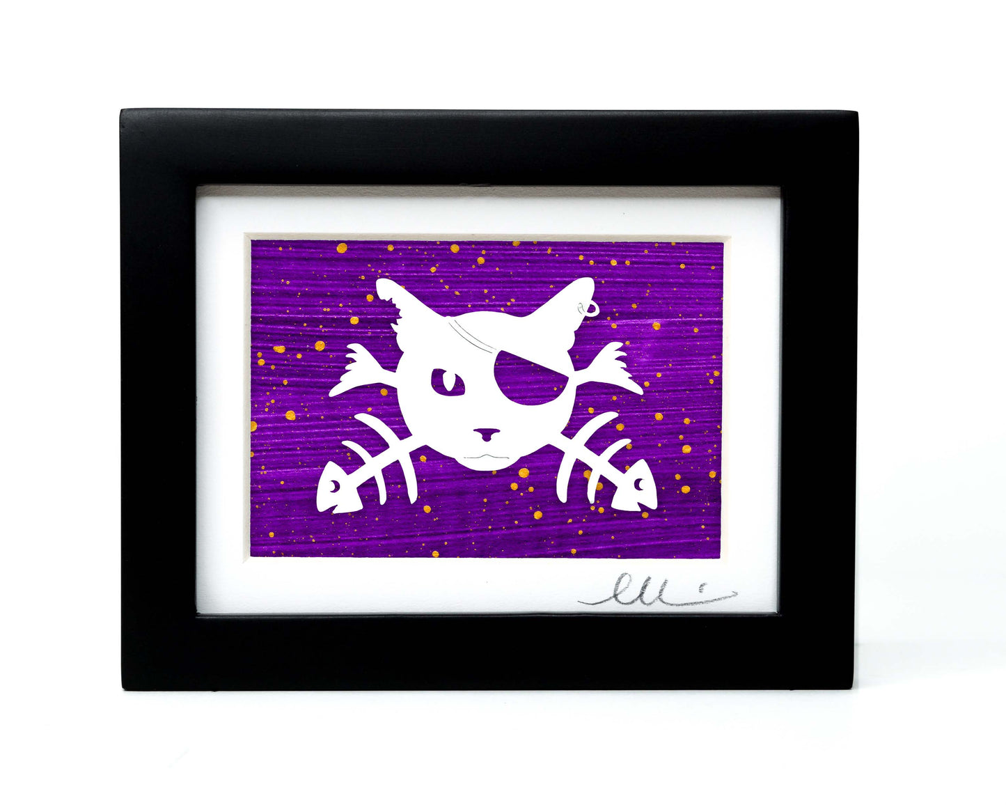 Pirate Cat Papercut
