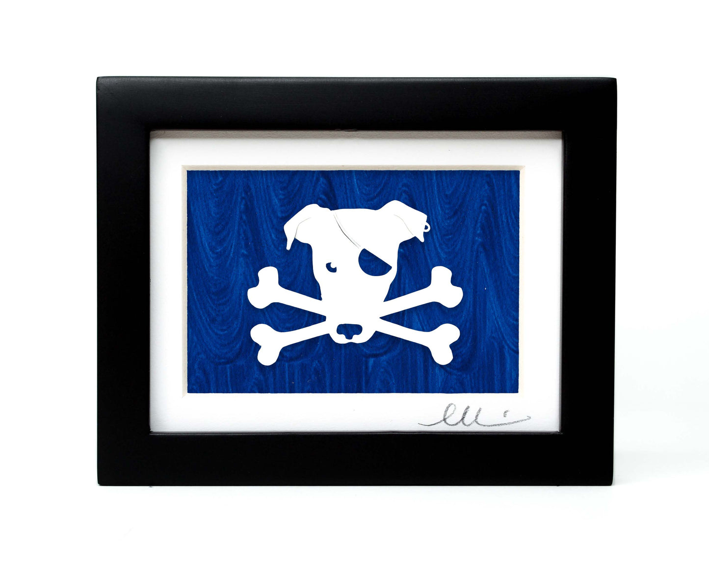 Pirate Dog Papercut