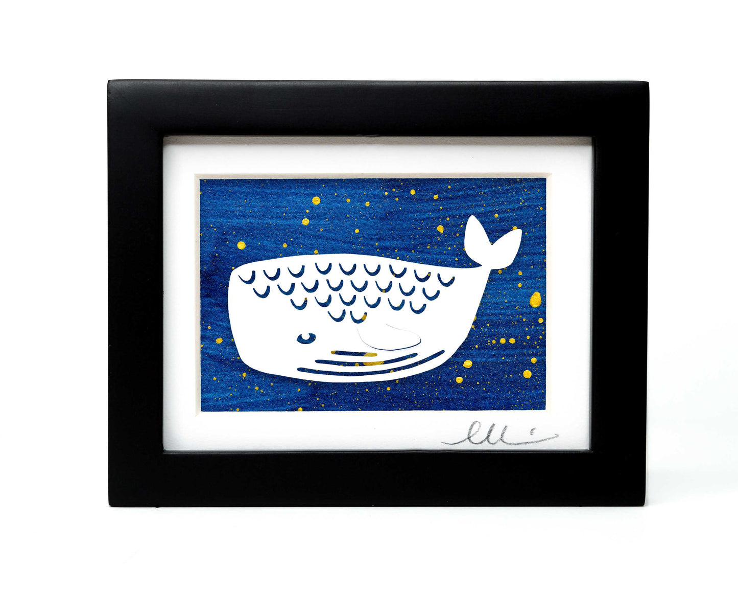 Whale Papercut