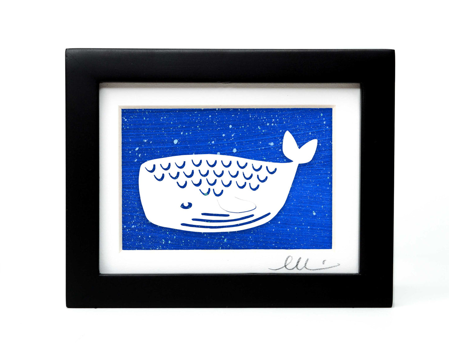 Whale Papercut